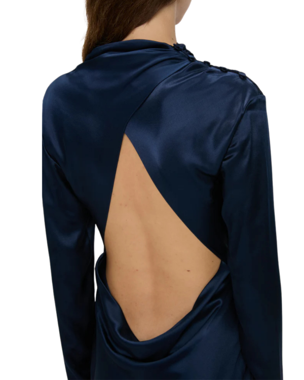 Backless Swan Dress Navy - Image 3