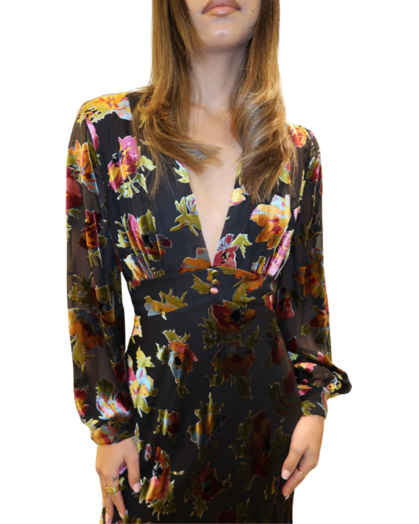 Emory Dress Countryside Devore Black  Countryside Devore Black