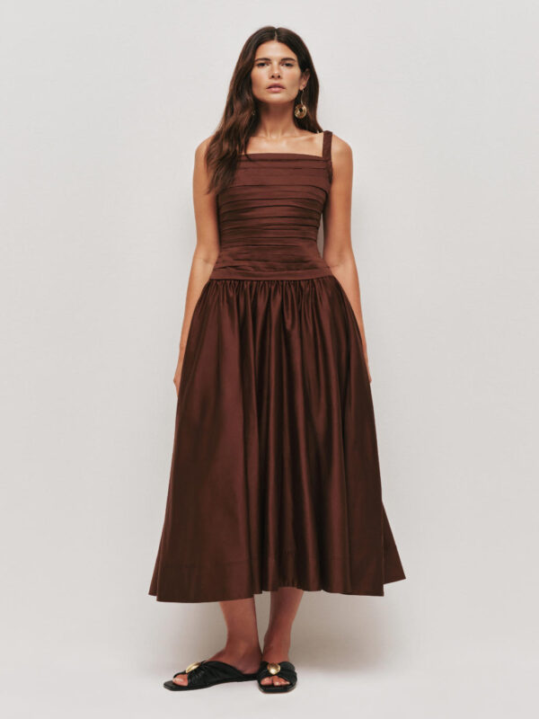 Aje Star Midi Dress Star Midi Dress Chocolate