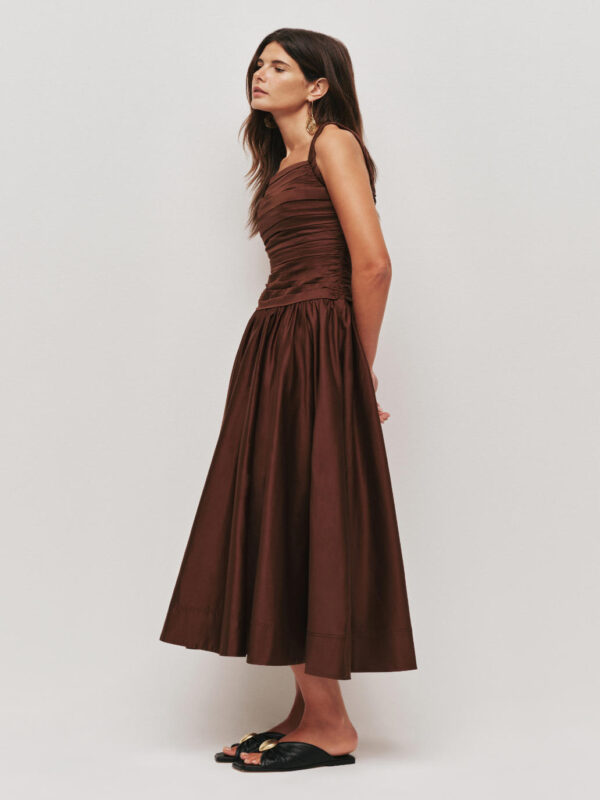 Aje Star Midi Dress Star Midi Dress Chocolate - Image 2