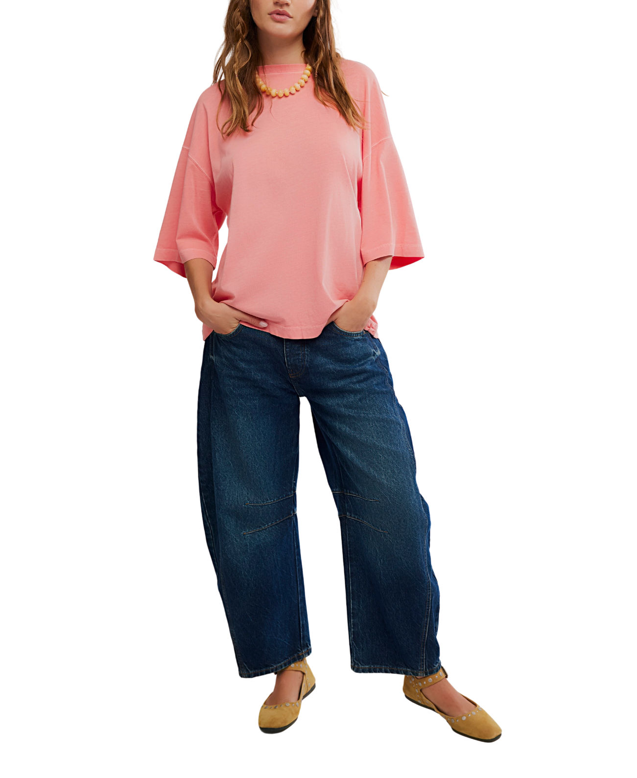 WTF Perfect Oversized Tee Coral Crimson - Image 5