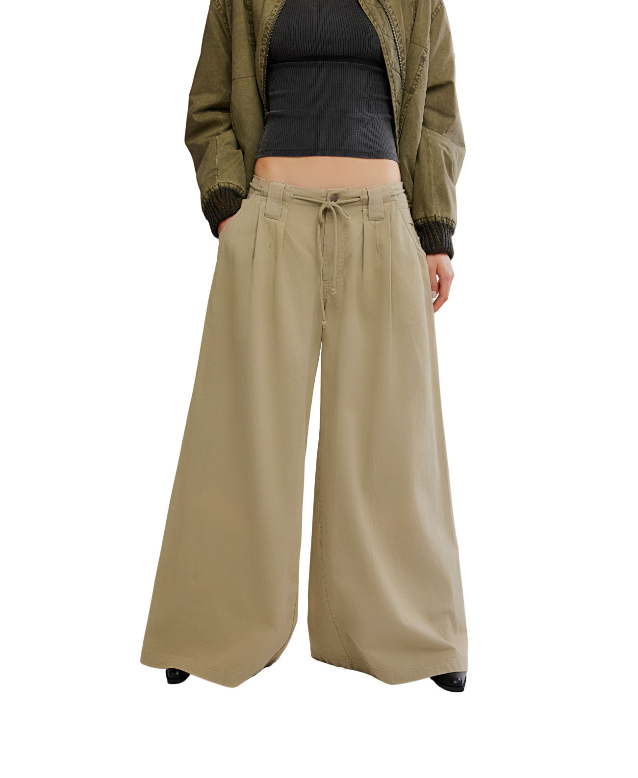 Julien Wide Leg Chino Chinchilla - Image 2