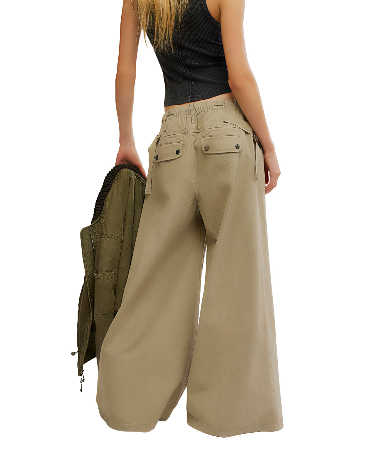Julien Wide Leg Chino Chinchilla - Image 4