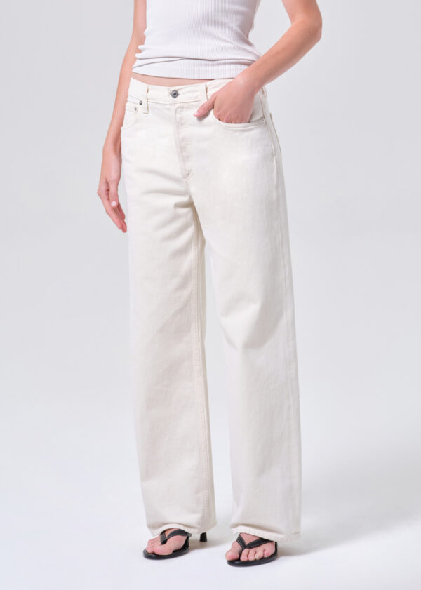 Agolde Low Slung Baggy BR  A9079I-1183 Brown Rice - Image 2
