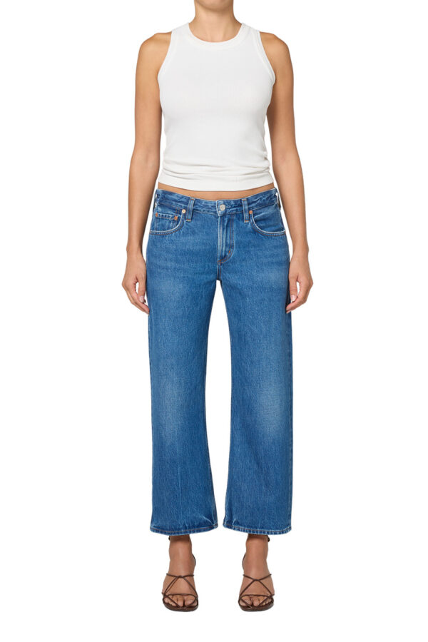 faye Vintage Straight  Azure Blue