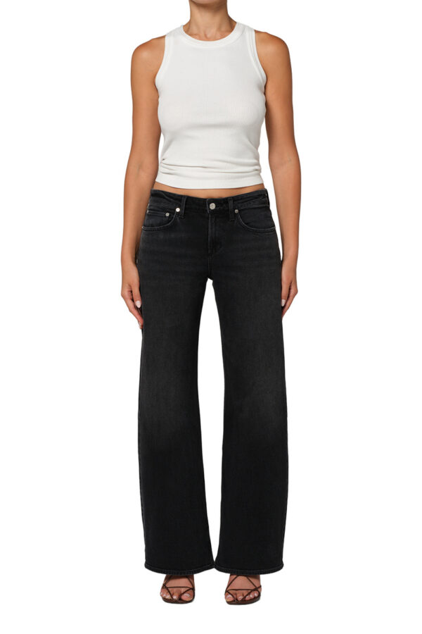 Nora Trouser in Cat Eye Washed Black