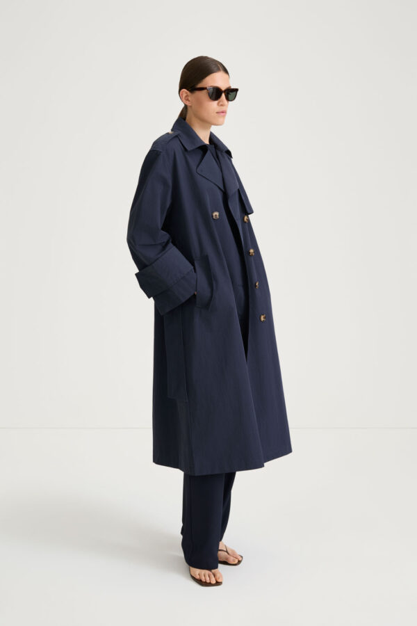 Stylein Siena Trench Coat  11562 Midnight - Image 2