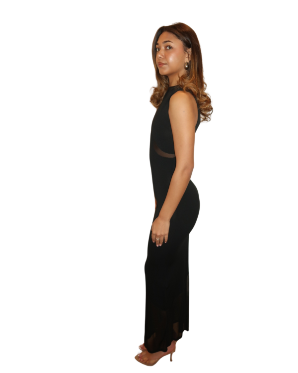 Sheer Knit Maxi Black - Image 2