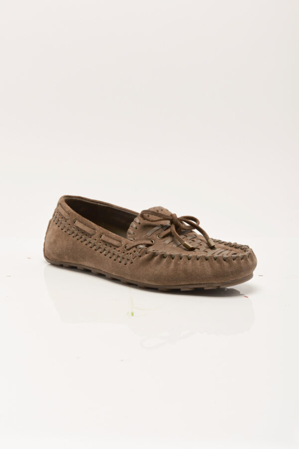 Misty Suede Moccasin Olive Suede