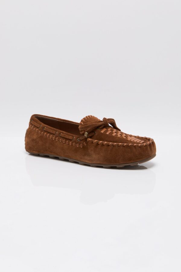 Misty Suede Moccasin Cognac Suede