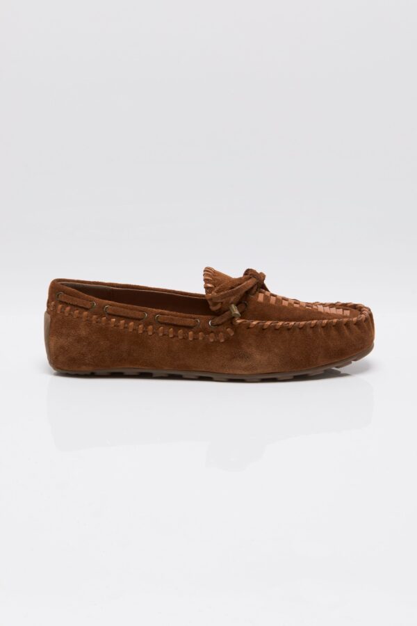 Misty Suede Moccasin Cognac Suede - Image 3