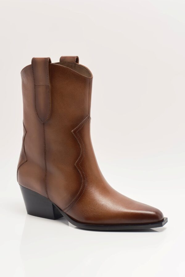 Cat Nap Cowboy Boot Saddle Leather