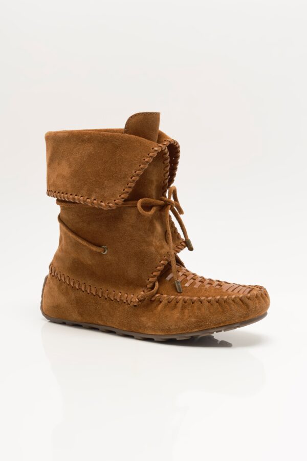 Misty Moccasin Boot Cognac Suede