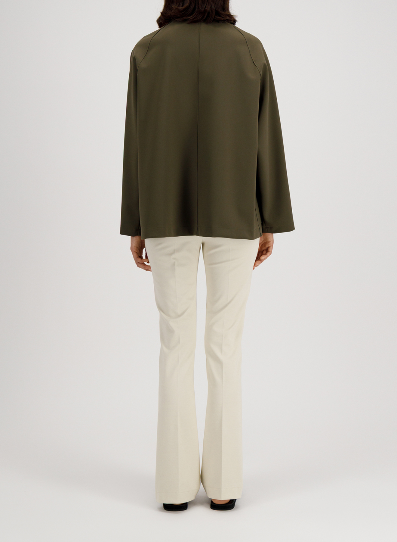 Raglan Jacket Scuba Dark Khaki - Image 3