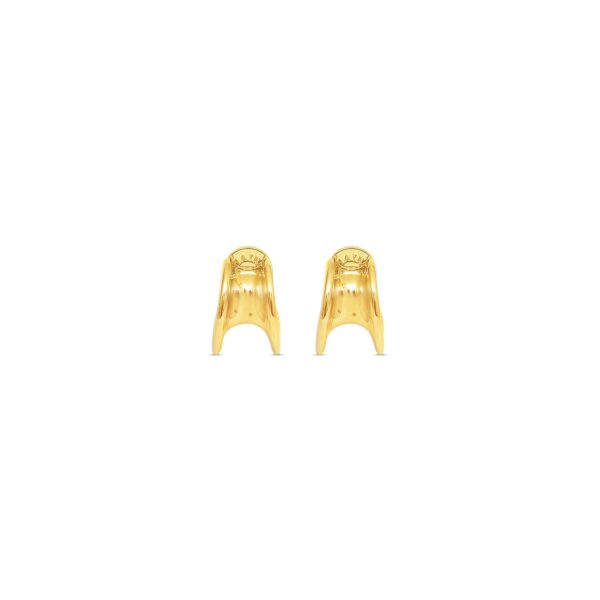 Stockholm Earrings Gold - Image 2