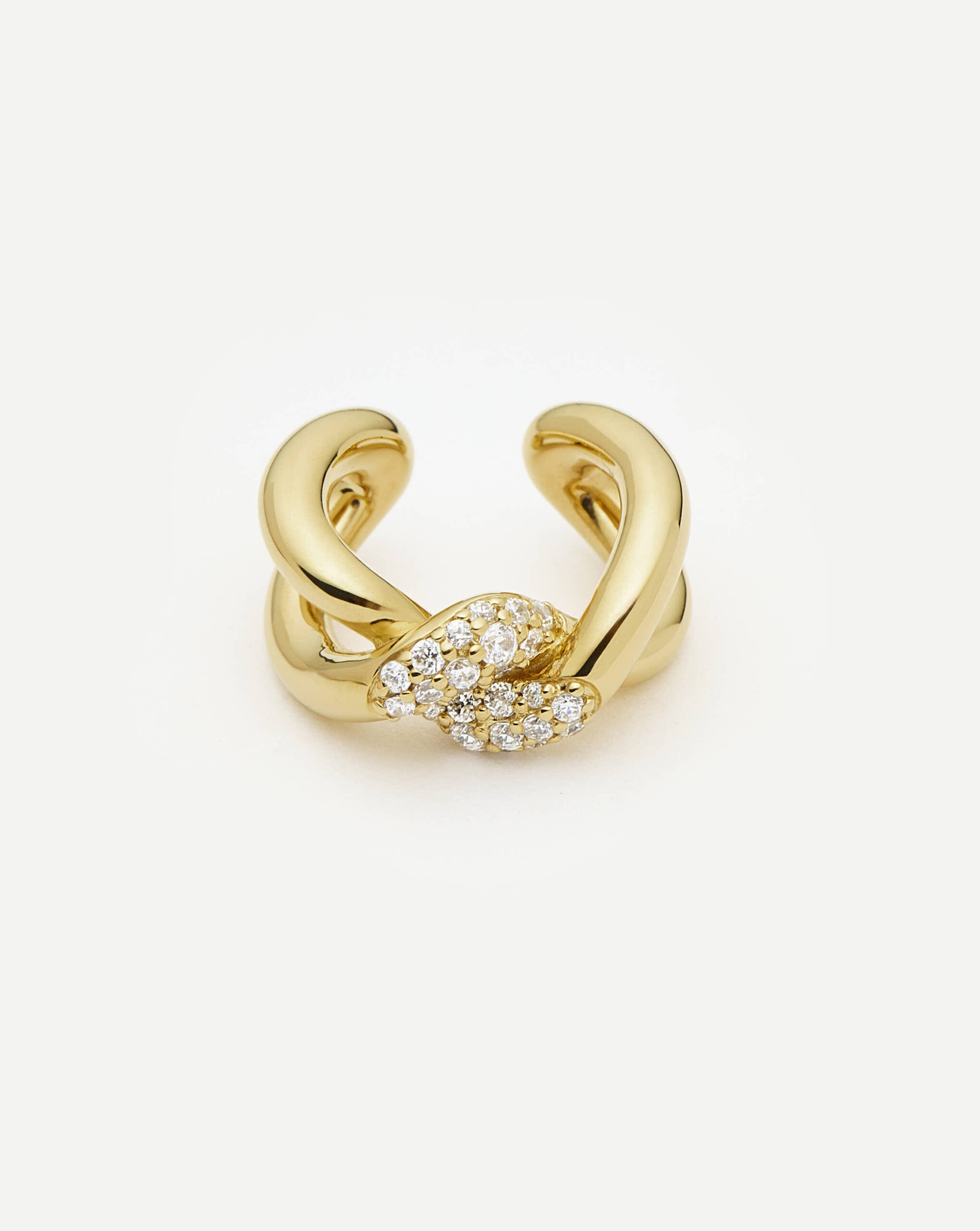 Molten Snow Ear Cuff Gold - Image 2