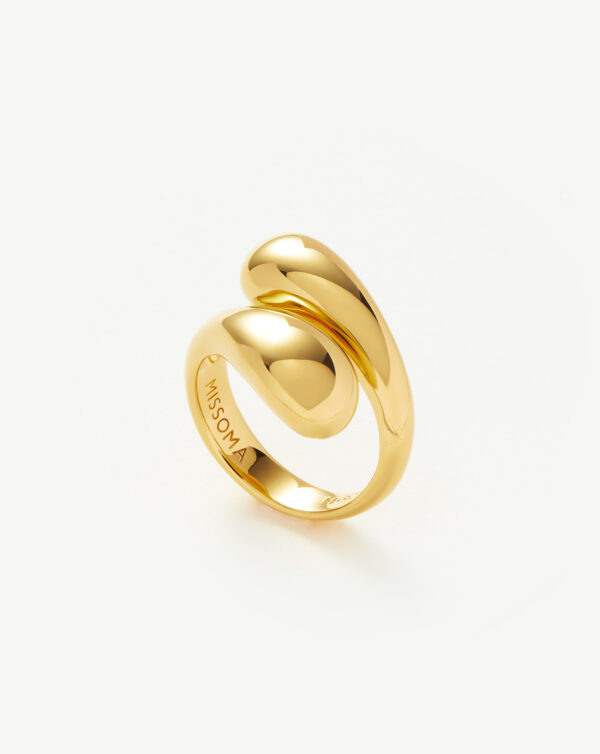 Savi Sculptura Crossover Ring Gold