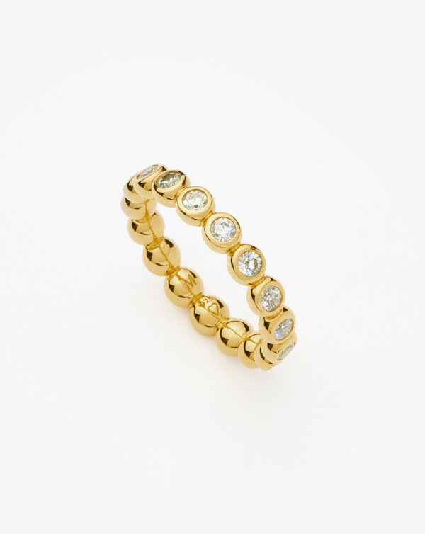 Tennis Stack Ring Gold Gold