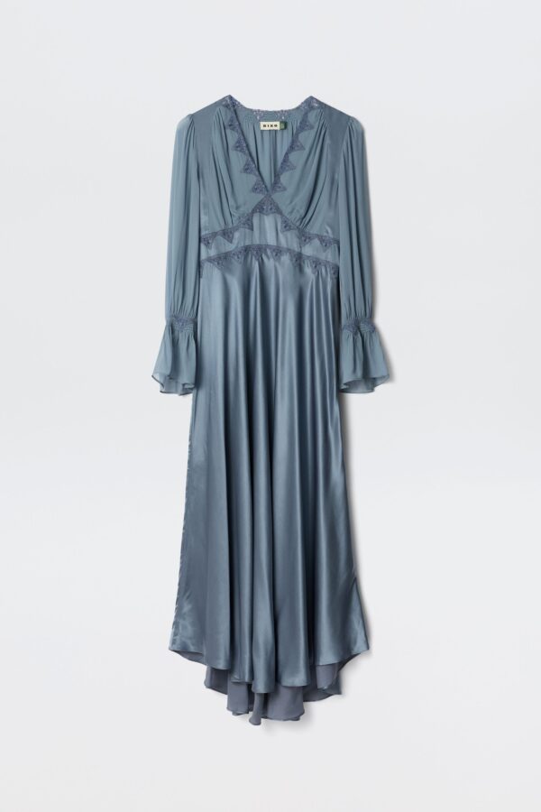 Arlena Dress SS26 Stone Blue