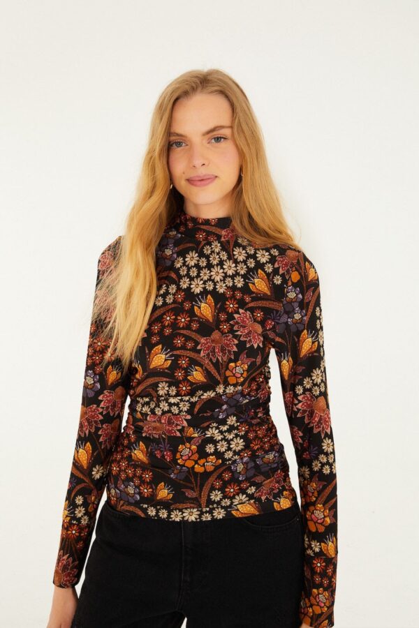 Lili Black Jersey Blouse  Lili Black