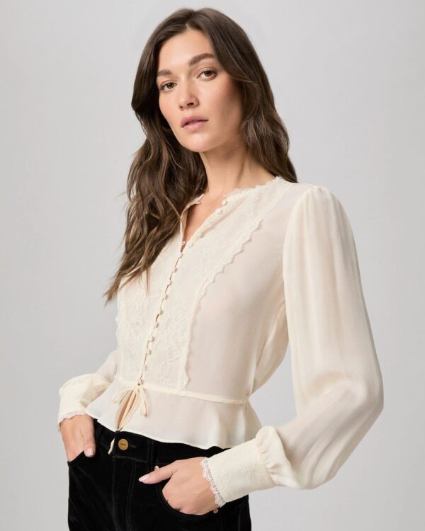 Britt Blouse  Antique White - Image 2