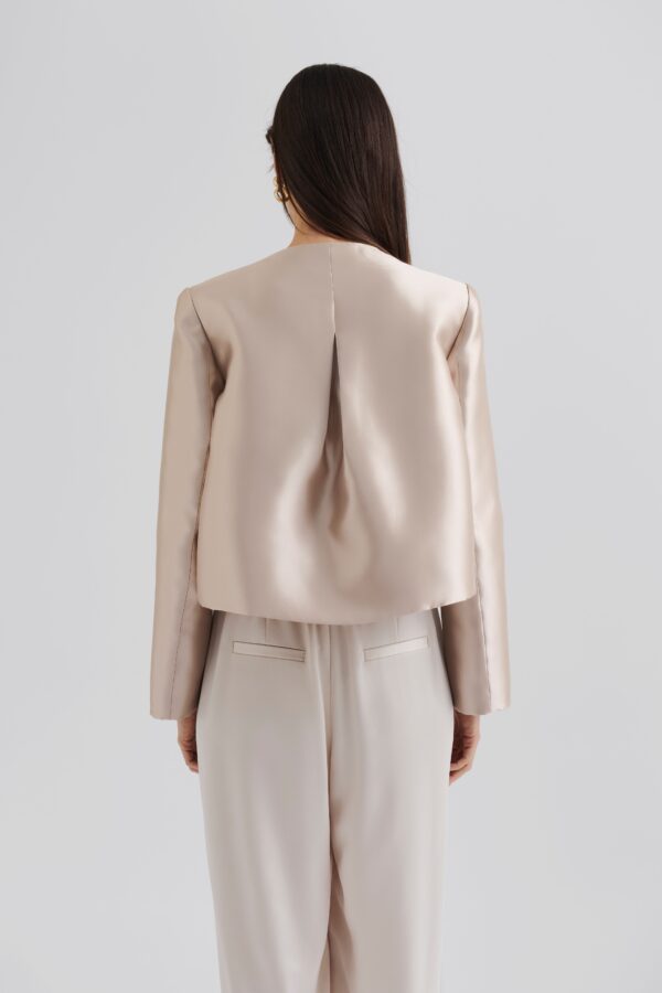 Ruthie cropped blouse Beige - Image 3