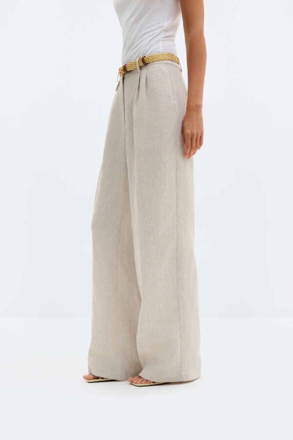 Yana linen pants Sand - Image 2
