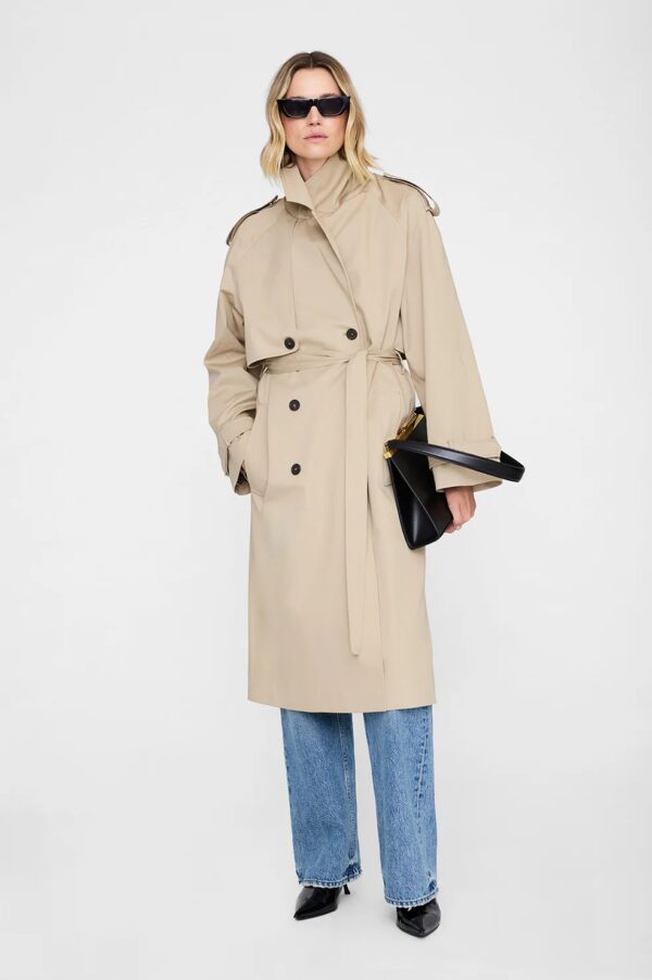 Rickie Maxi Trench Beige