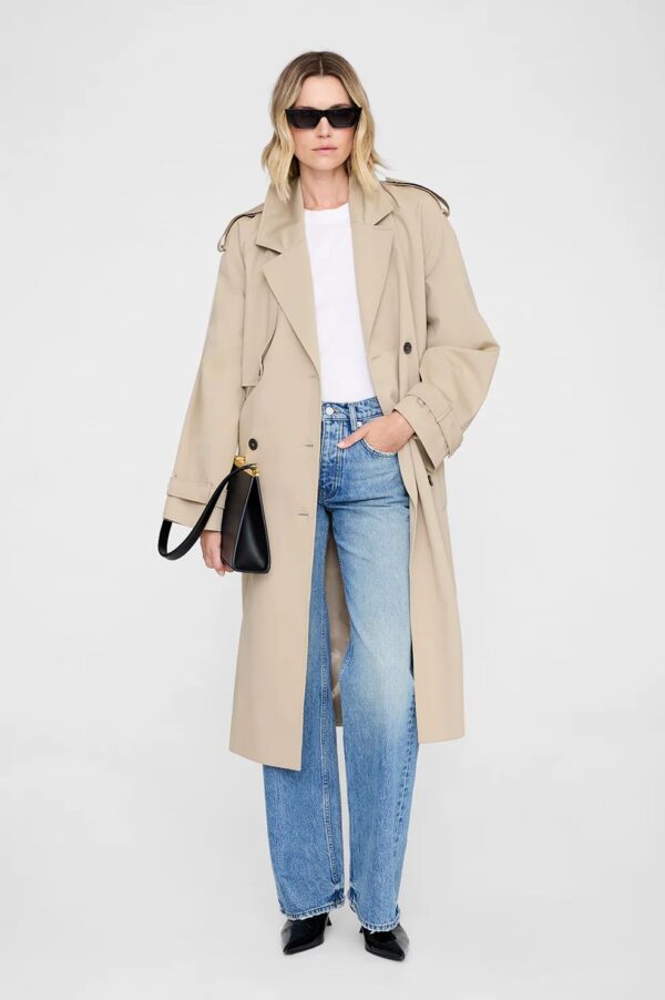 Rickie Maxi Trench Beige - Image 2