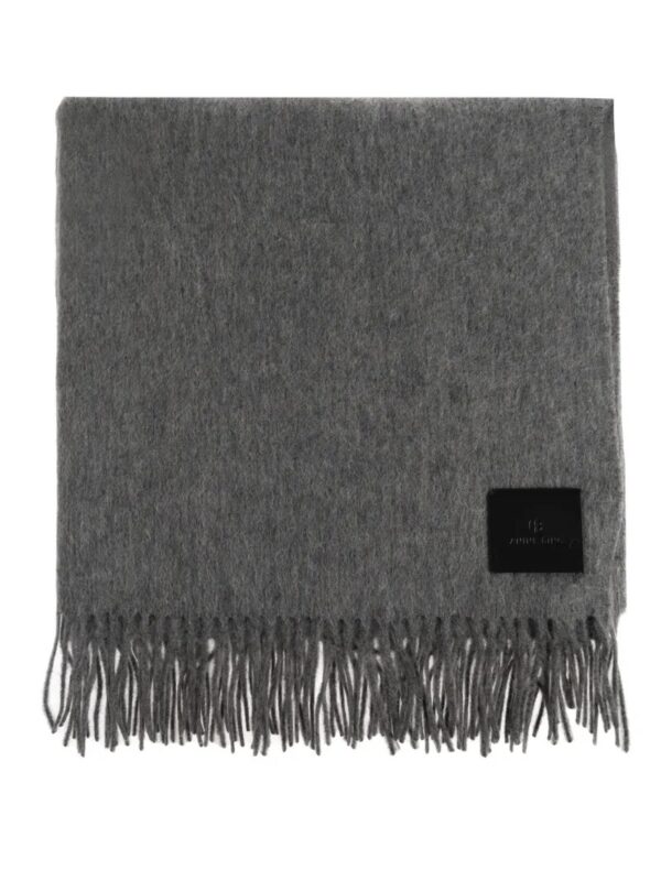 Augustina Scarf Grey Wool
