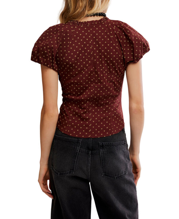 Summer Printed Blouse Chocolate Combo - Image 3