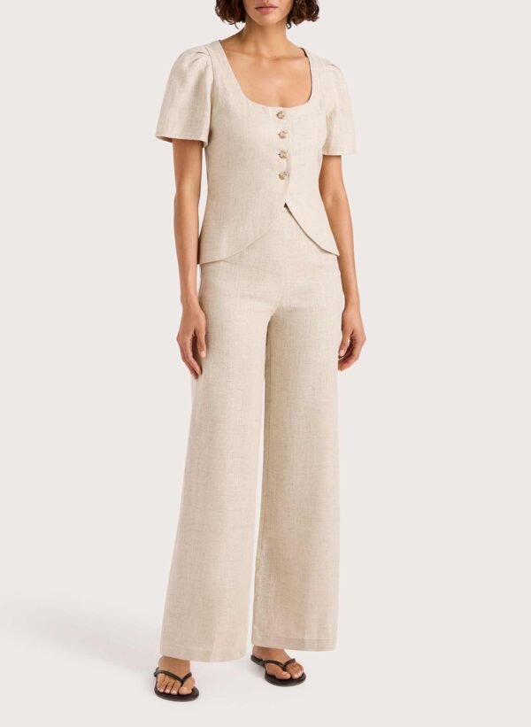Audrey Vest SS26 Natural