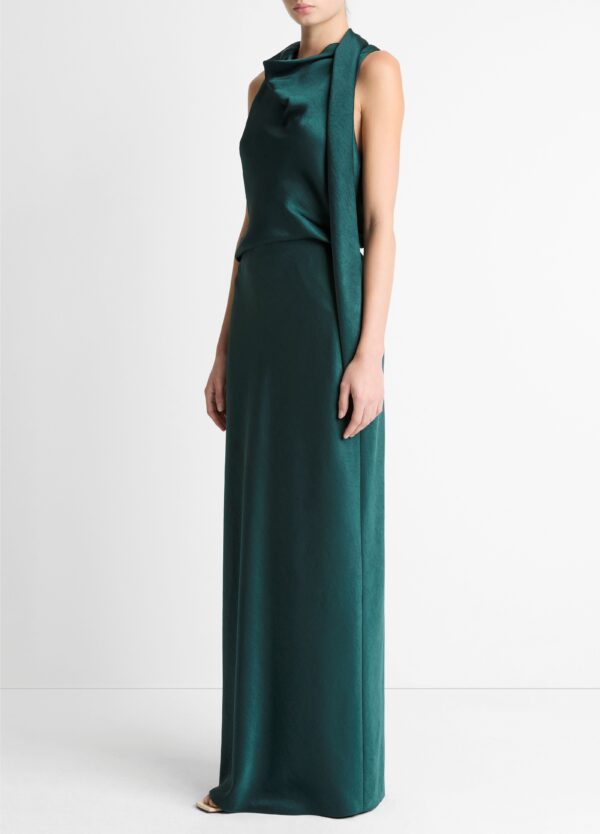 Fluid Satin Bias Skirt Juniper - Image 2