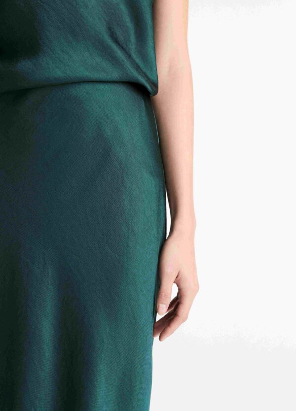 Fluid Satin Bias Skirt Juniper - Image 4