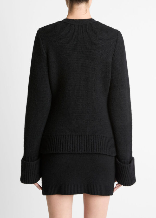 DBL Face Cardi  Black - Image 3