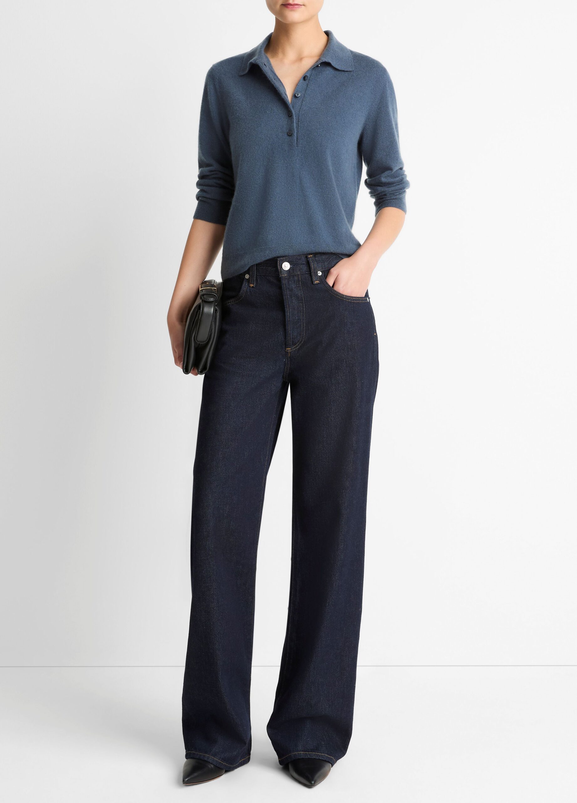 Cash Mulberry Silk Polo Azura - Image 3