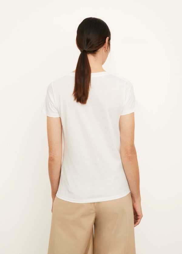 Essential V Neck T Shirt Optic White - Image 2