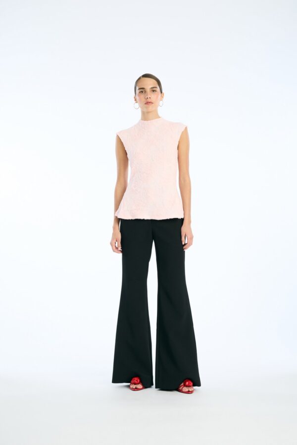 Flared High Waisted Pants Black - Image 2