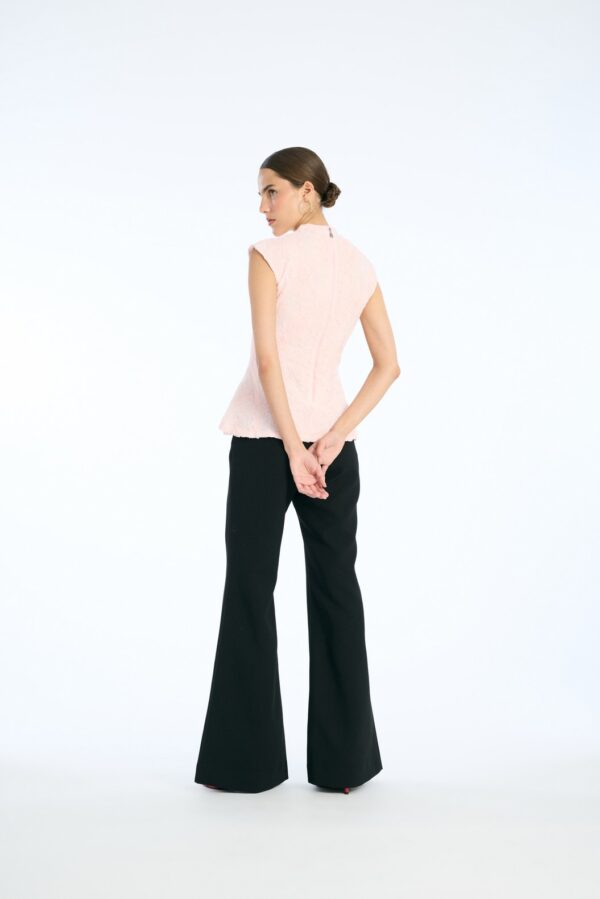 Flared High Waisted Pants Black - Image 3