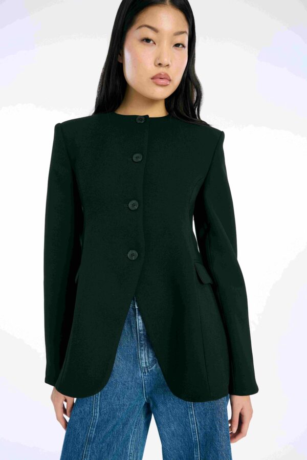 Flared Tailored Jacket Black