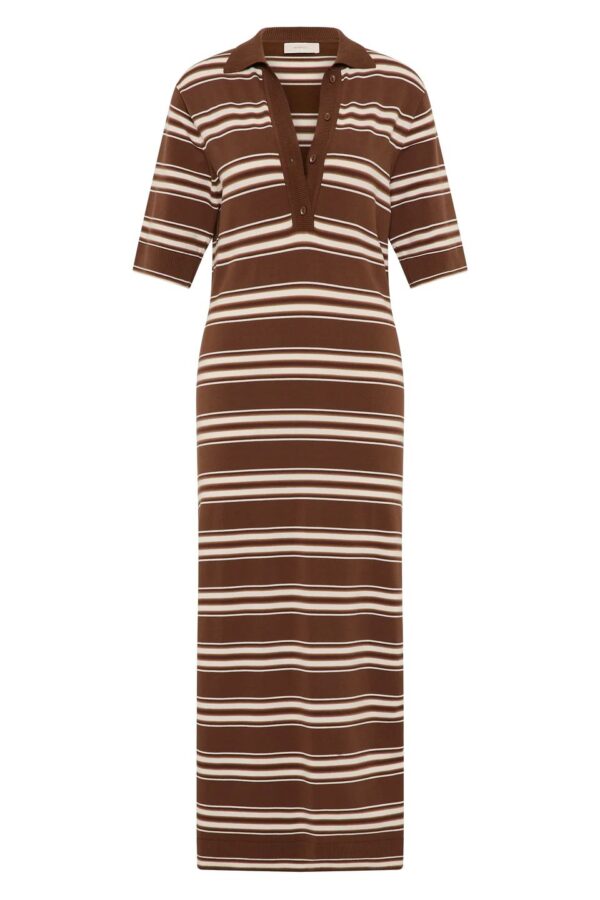 SANTIAGO POLO DRESS Ombre Stripe Macro - Image 3