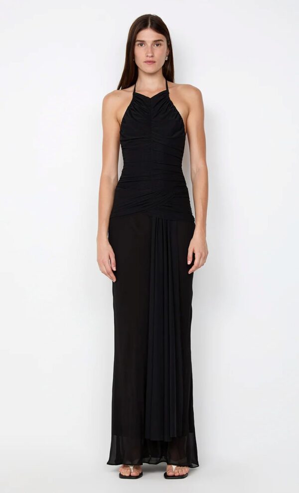 Delilah Halter Maxi Dress black