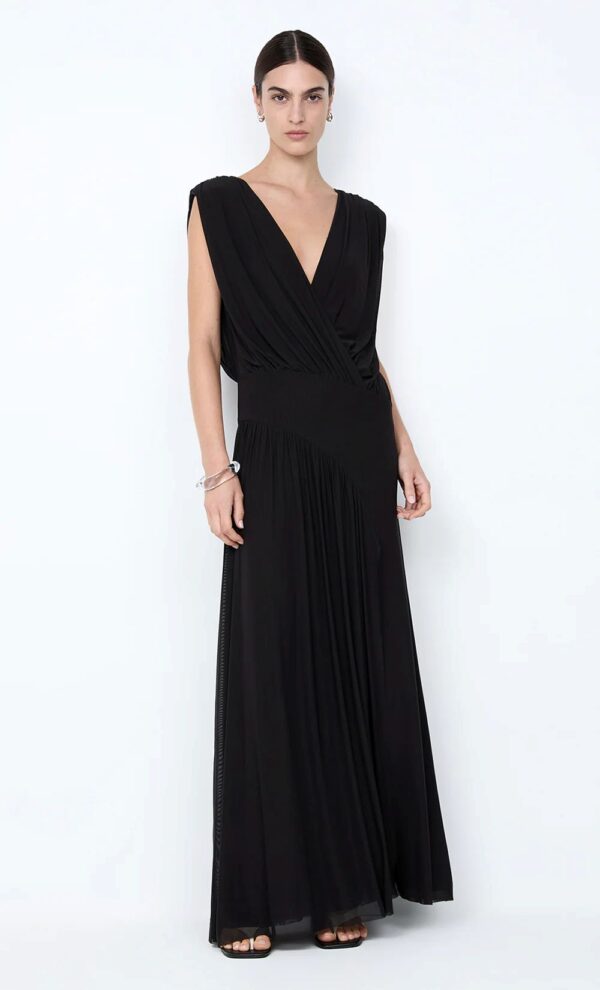Ashlan V Neck Maxi black