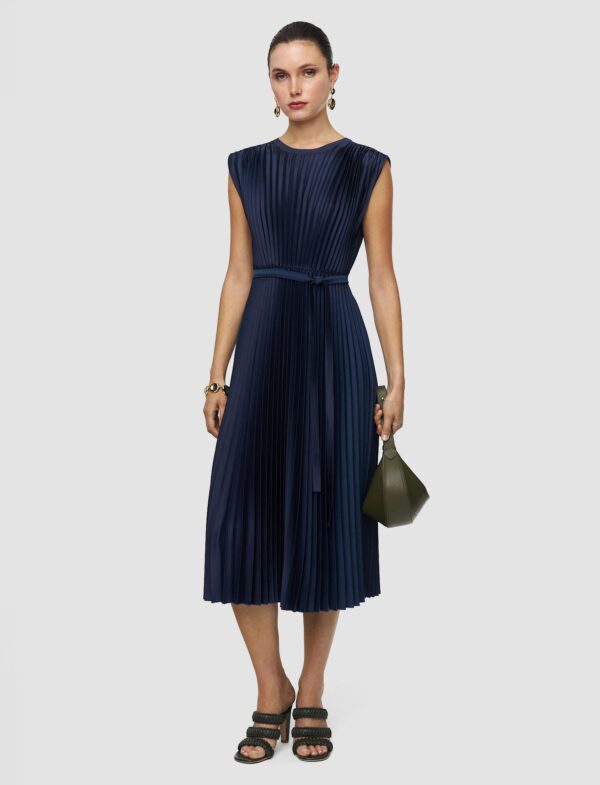 Velta-Dress-Knit-Weave Plisse Indigo - Image 2