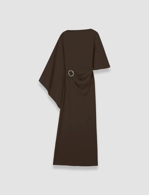 Joya-Dress-Satin Twill Cocoa