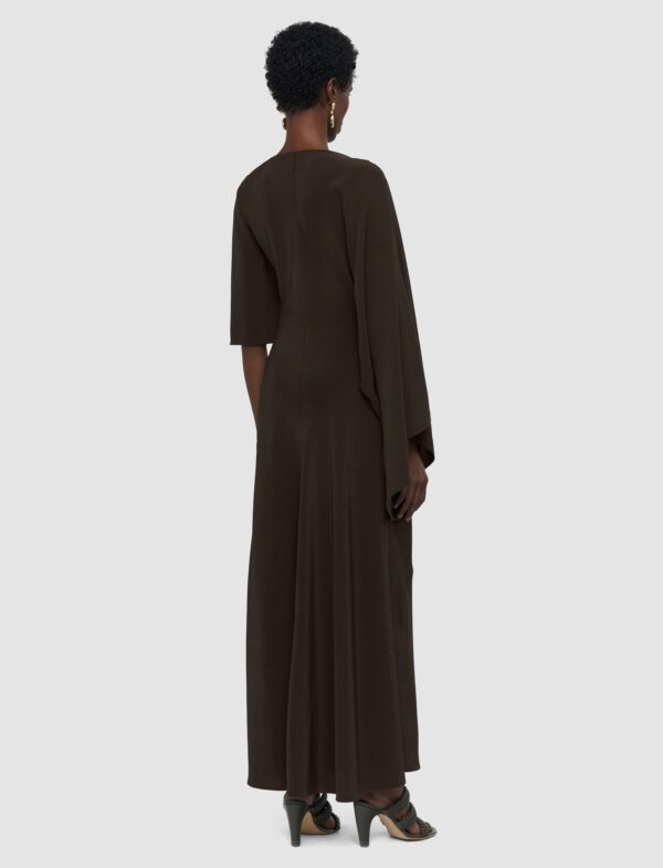 Joya-Dress-Satin Twill Cocoa - Image 3
