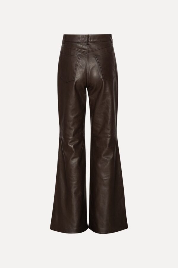 Flared Leather Pants Mole - Image 3