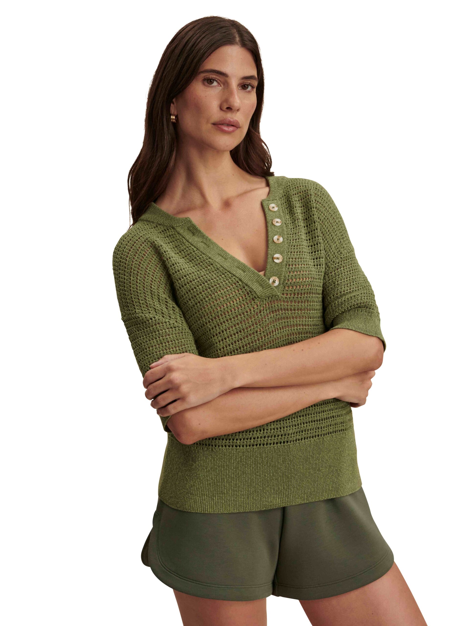 Callie Knit Top Olivine - Image 3