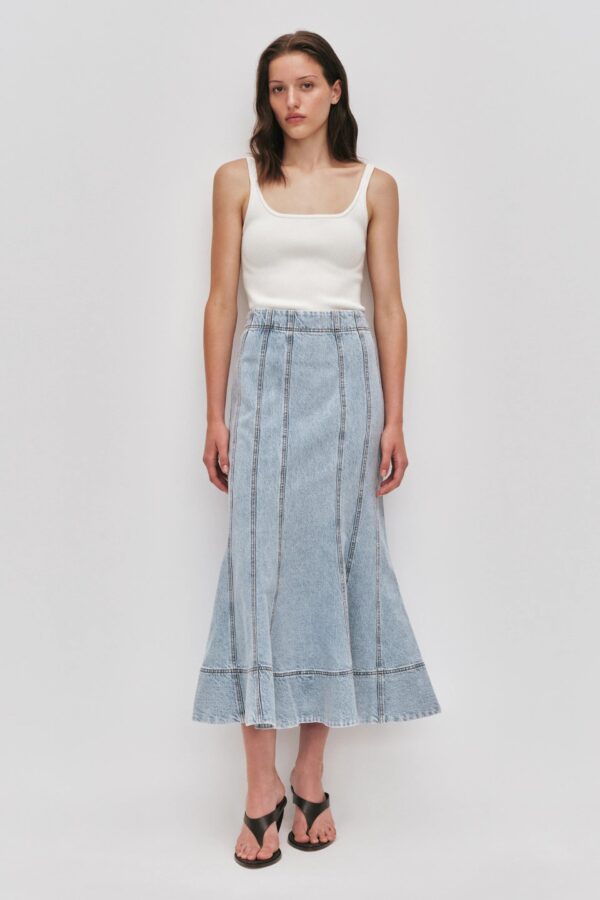 The Denim Midi Skirt seasalt