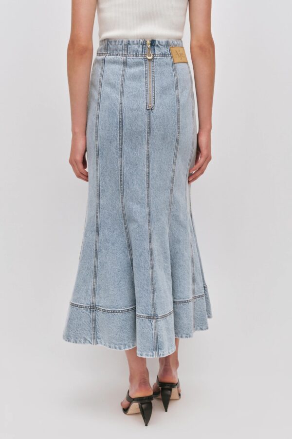 The Denim Midi Skirt seasalt - Image 3